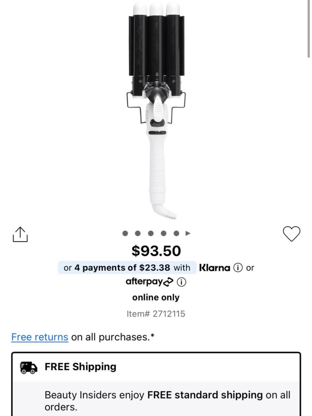 3-Barrel Hair Waver - Black and White